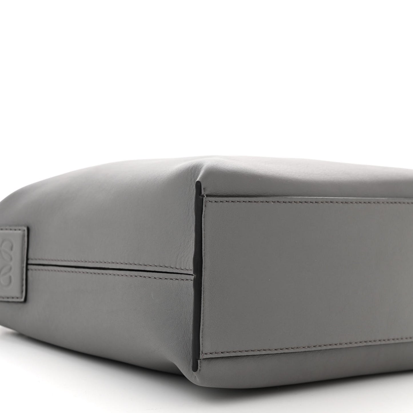 Supple Smooth Calfskin Jacquard Small Cubi Crossbody Bag Asphalt Grey