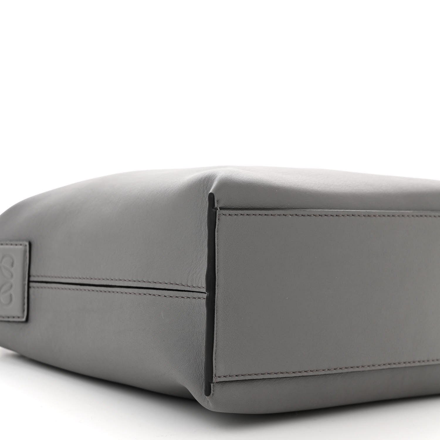 Loewe Supple Smooth Calfskin Jacquard Small Cubi Crossbody Bag Asphalt Grey 9 of 10