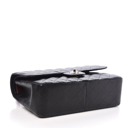 Chanel Caviar Quilted Jumbo Double Flap Black 4 of 8