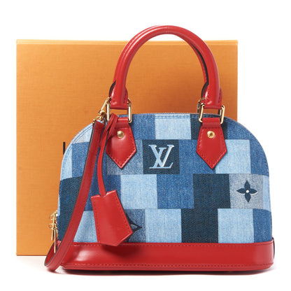 Louis Vuitton Denim Damier Monogram Patchwork Alma BB 8 of 8