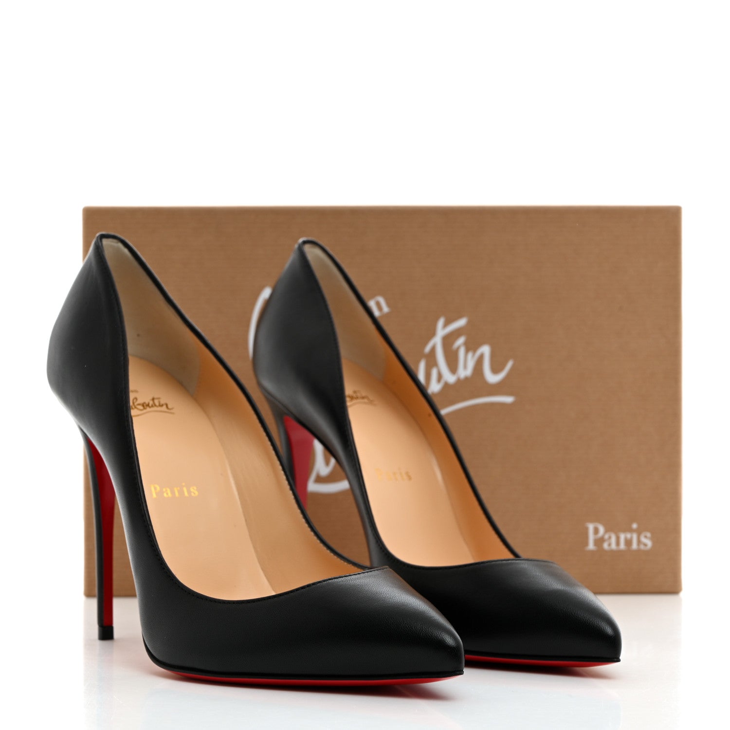 Christian Louboutin Shiny Nappa Pigalle Follies 100 Pumps 38.5 Black 8 of 8