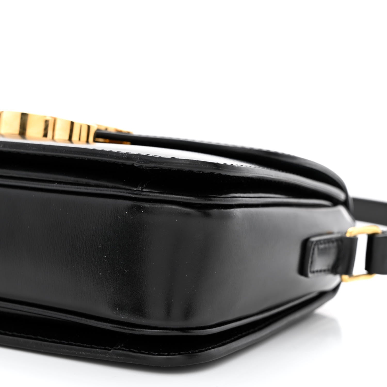 Celine Shiny Calfskin Teen Triomphe Black 12 of 12