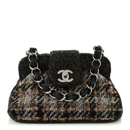 Chanel Wool Tweed Frame Bag Grey Multicolor 1 of 11