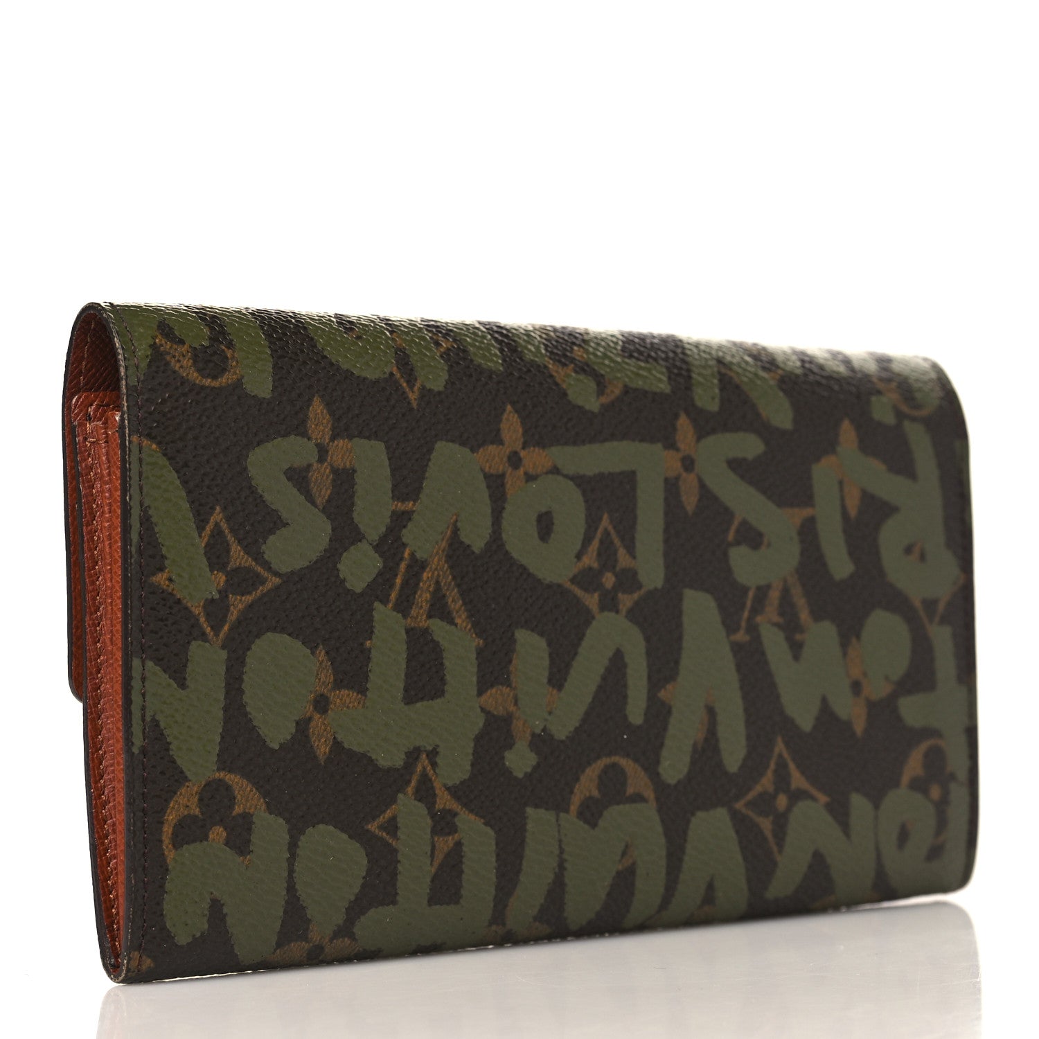 Louis Vuitton Monogram Graffiti Porte-Monnaie Wallet Kaki 3 of 9