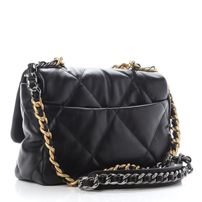 Chanel Lambskin Quilted Medium Chanel 19 Flap Black 3 of 9