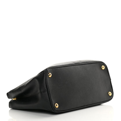 Prada Saffiano Small Galleria Double Zip Tote Black 6 of 35