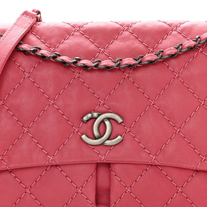 Chanel Grained Calfskin Medium Natural Beauty Flap Pink 8 of 10