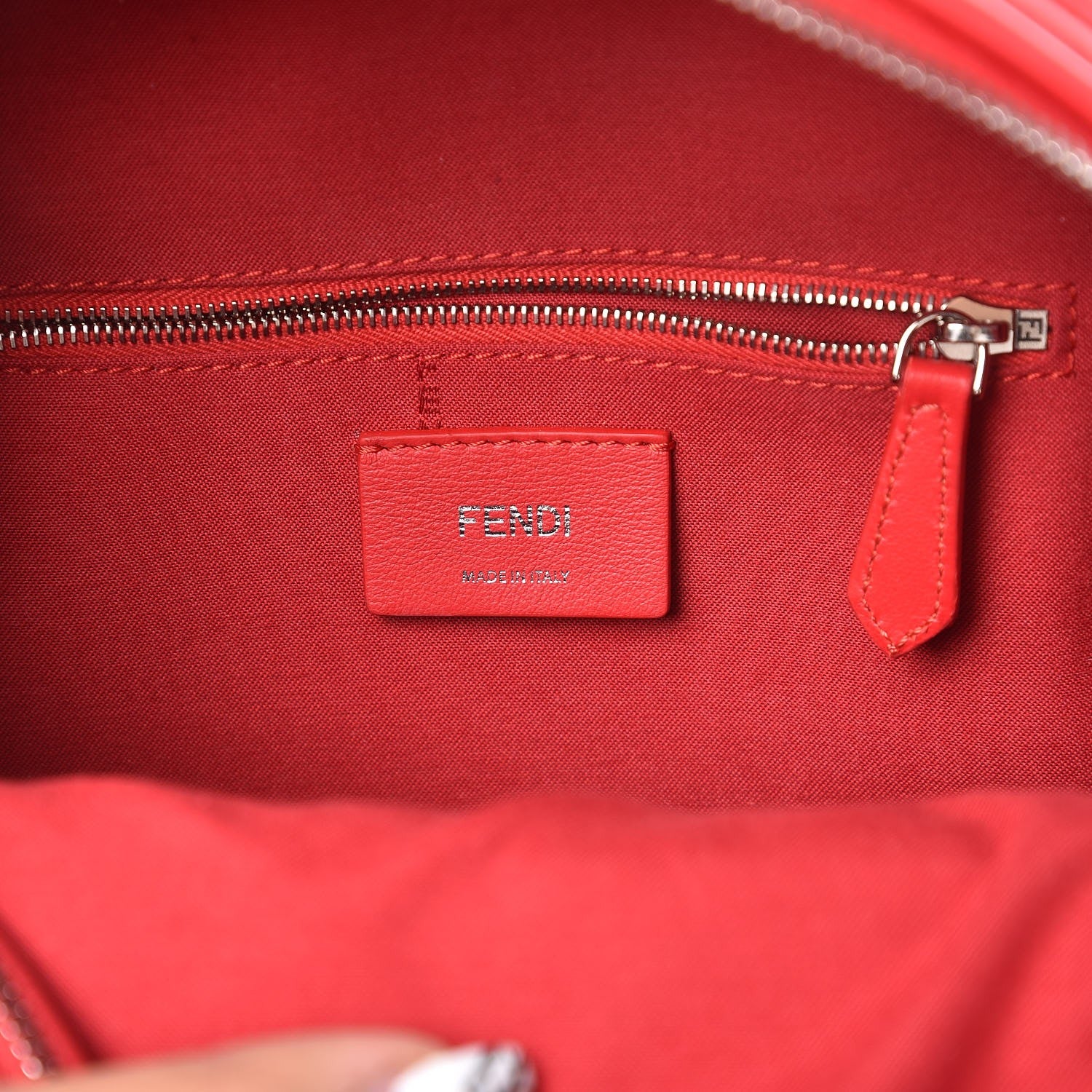 Fendi Shiny Nappa Trapuntata Mini Backpack Papavero 6 of 10