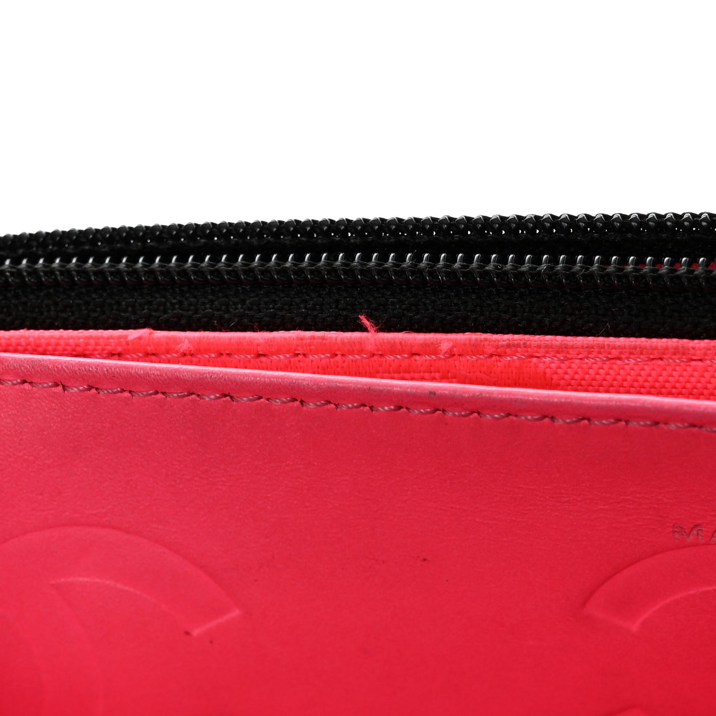Calfskin Quilted Cambon Wallet on Chain WOC Black