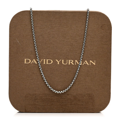 David Yurman Sterling Silver 14K Yellow Gold 1.7mm Baby Box Chain Necklace 18" 5 of 5