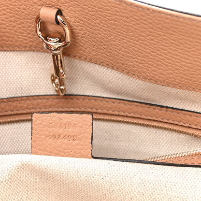 Gucci Pebbled Calfskin Medium Soho Chain Shoulder Bag Camelia 7 of 9