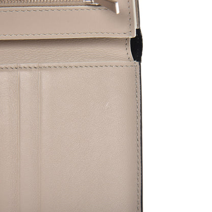 Celine Grained Calfskin Medium Multifunction Strap Wallet Black Chalk 7 of 9