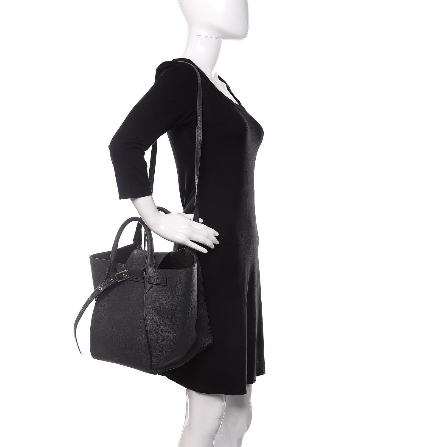 Celine Supple Grained Calfskin Small Big Bag Anthracite 2 of 12
