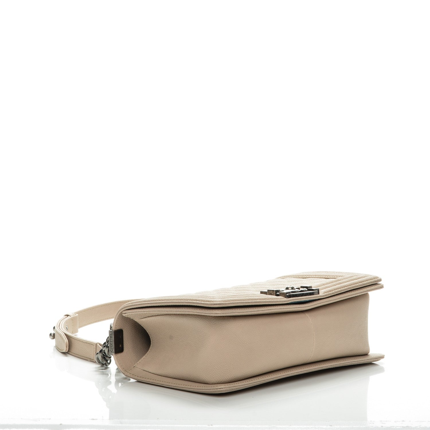 Chanel Caviar Quilted Medium Boy Flap Light Beige 4 of 6