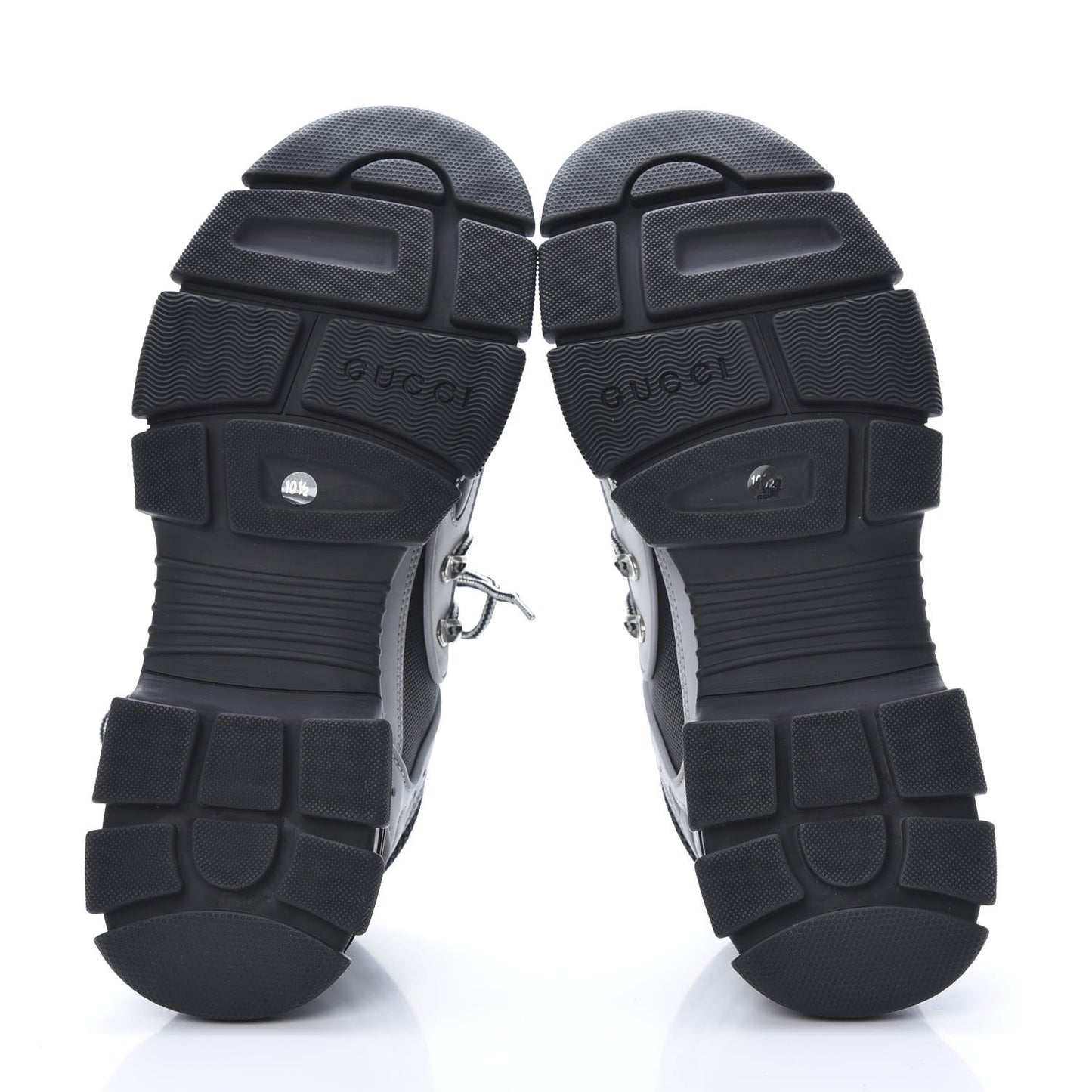 X SEGA Mesh Technical Canvas Calfskin Reflective Mens Flashtrek Sneakers 10.5 Silver Black