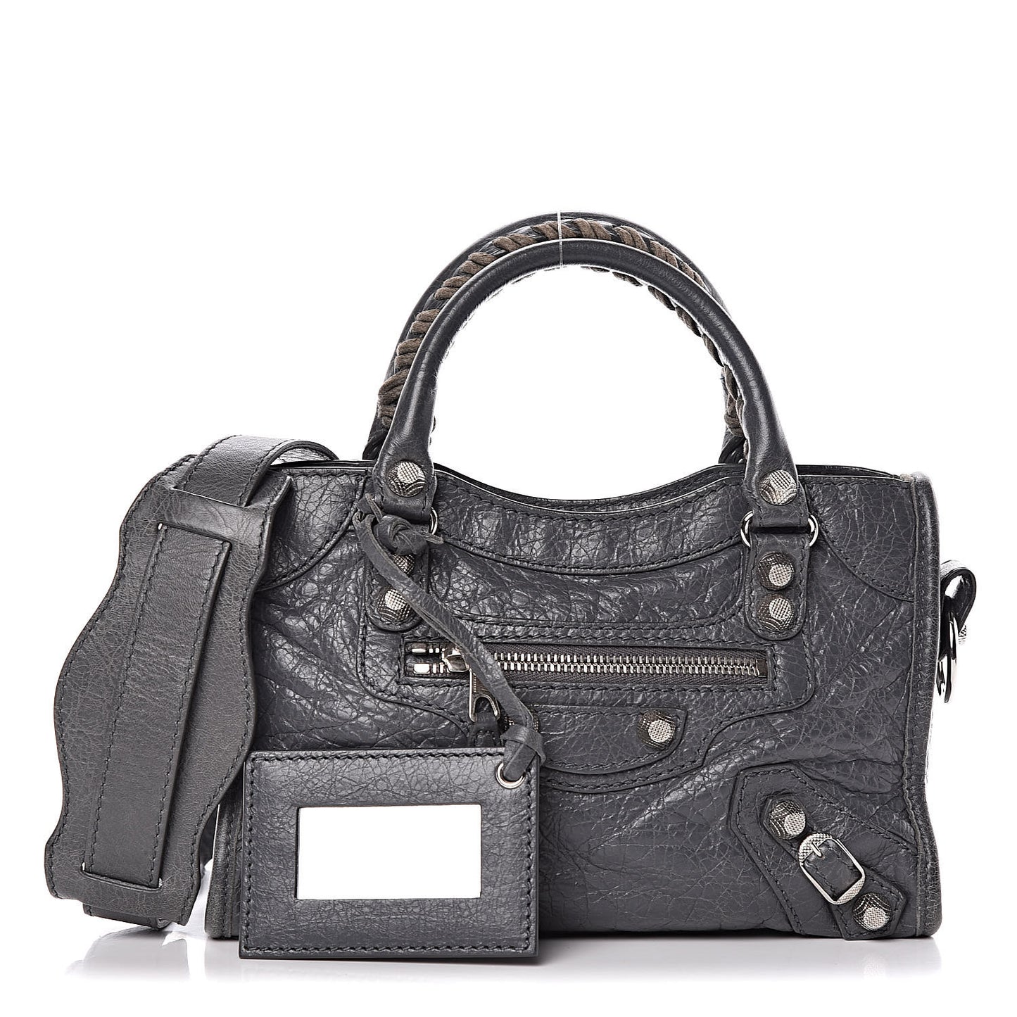 Agneau Giant 12 Silver Hardware Mini City Gris Tarmac