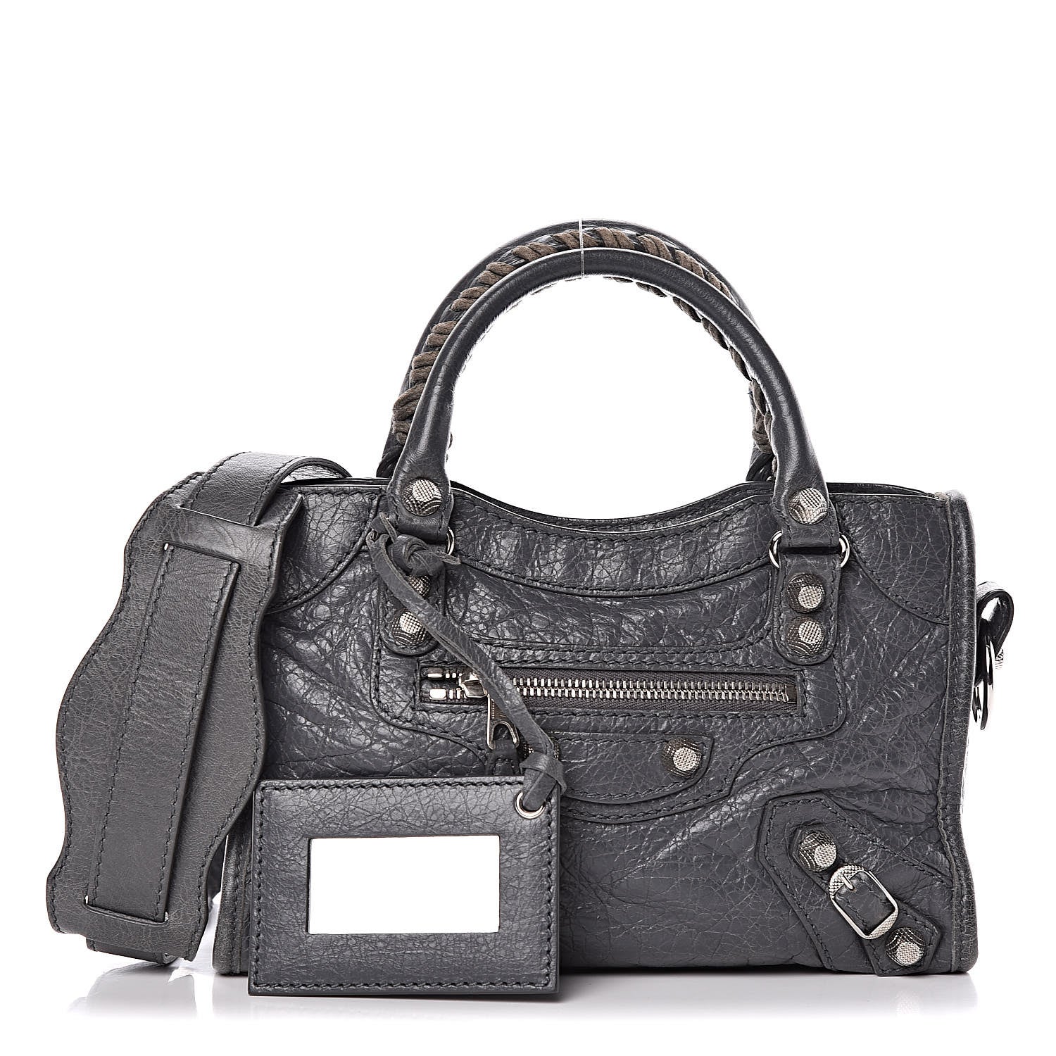 Balenciaga Agneau Giant 12 Silver Hardware Mini City Gris Tarmac 1 of 19