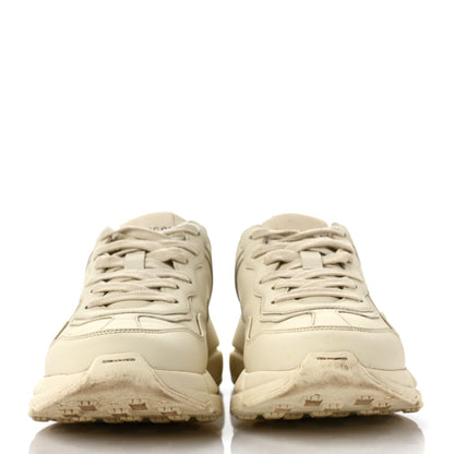 Gucci Calfskin Logo Womens Rhyton Sneakers 37 Ivory 2 of 8
