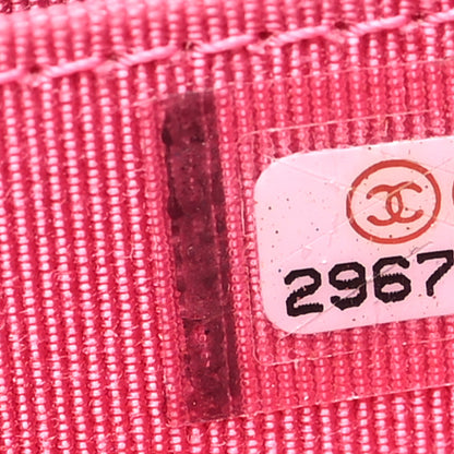 Chanel Caviar Quilted Zip Coin Purse Pink 7 of 13