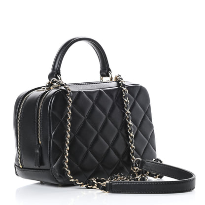 Chanel Lambskin Quilted Small Trendy CC Bowling Bag Black 3 of 13