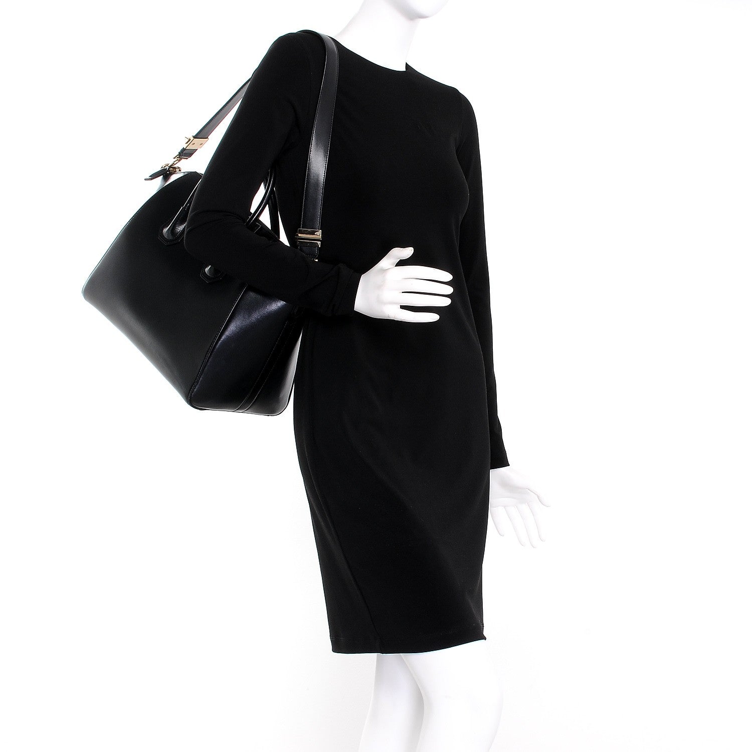 Givenchy Shiny Lord Calfskin Medium Antigona Black 2 of 9