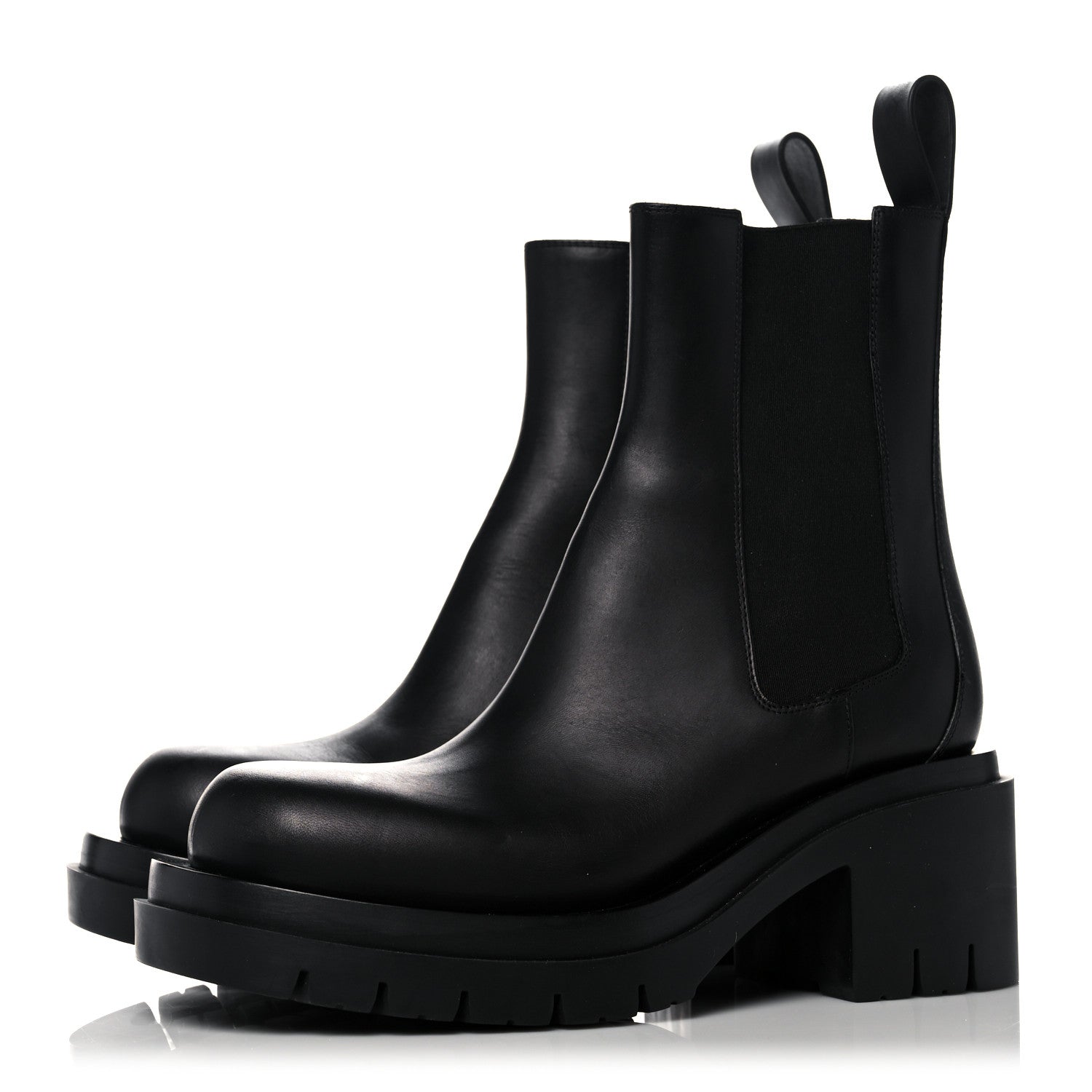 Bottega Veneta Calfskin The Lug Boots 38 Black 5 of 12