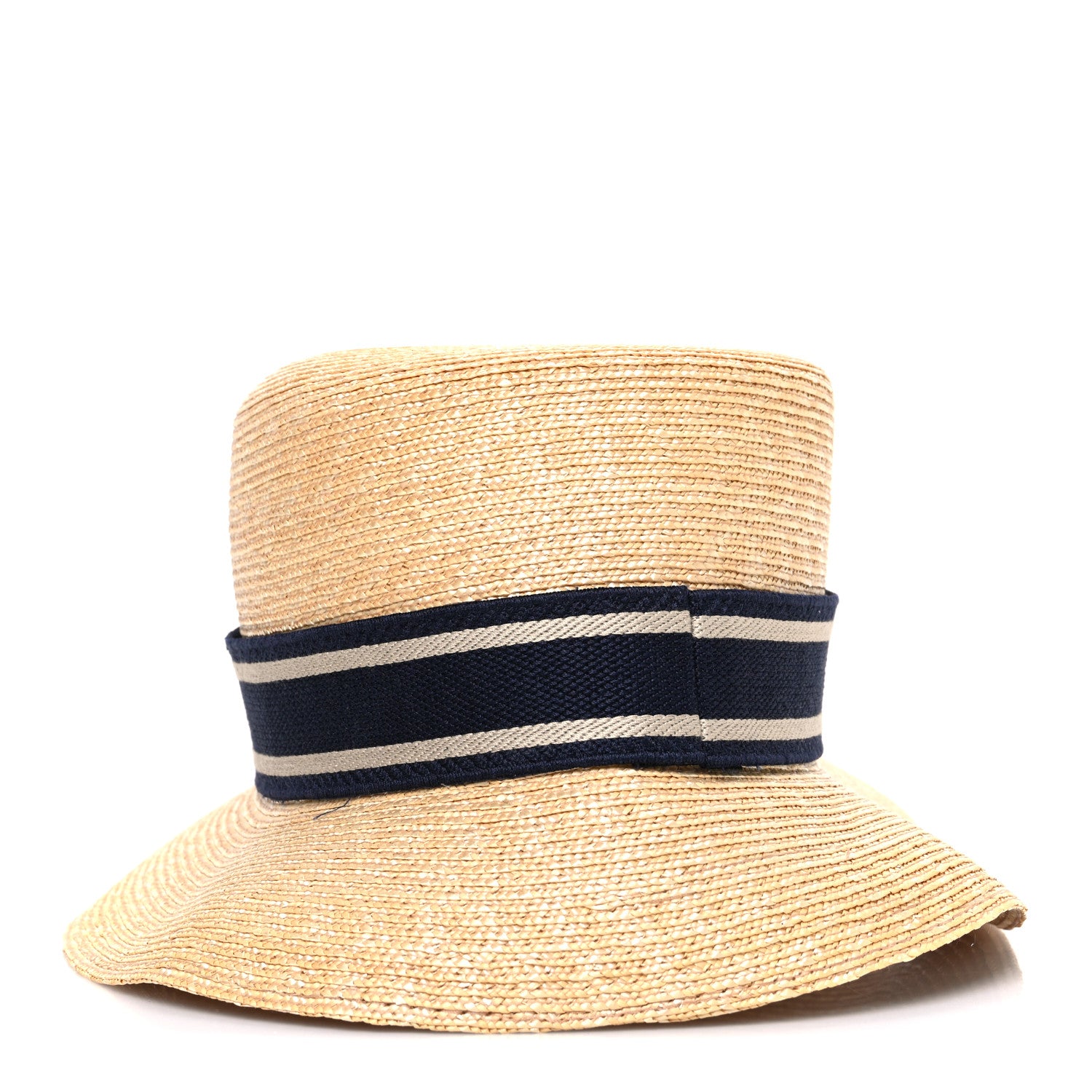Christian Dior Straw Bucket Hat 57 Natural 6 of 8