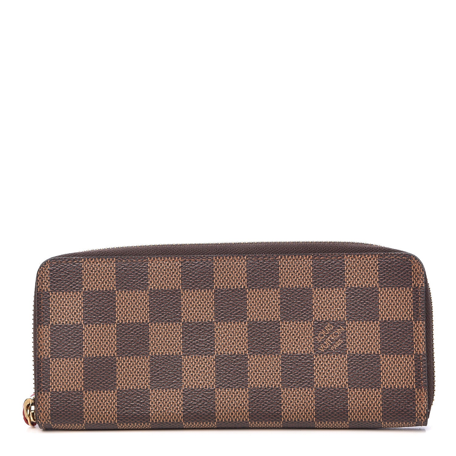 Louis Vuitton Damier Ebene Clemence Wallet Cherry 1 of 7