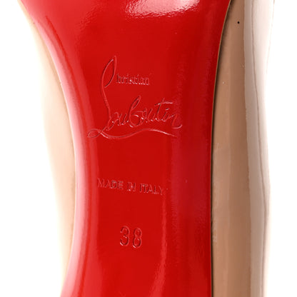 Christian Louboutin Patent Simple 100 Pumps 38 Nude 7 of 9