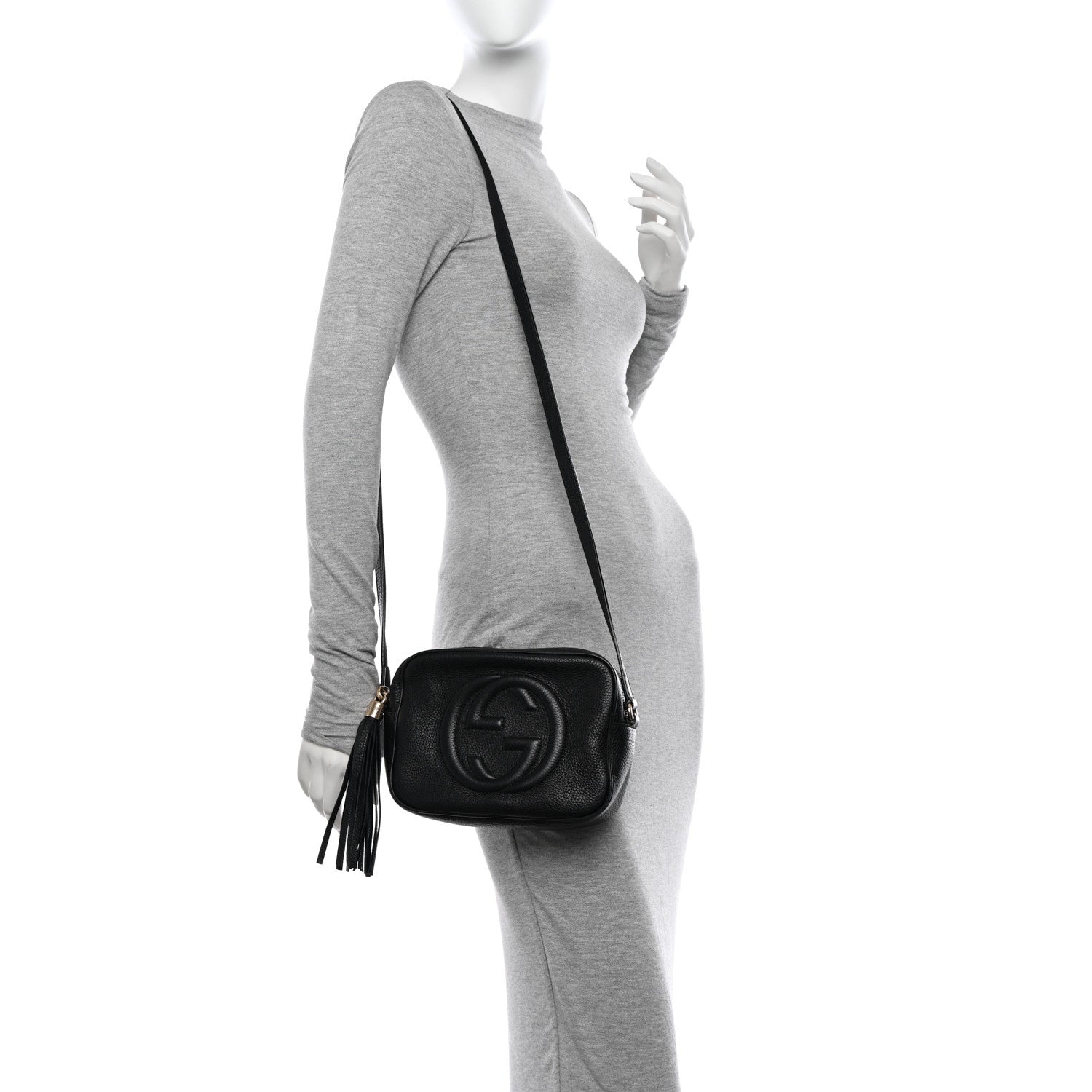 Gucci Pebbled Calfskin Small Soho Disco Bag Black 2 of 16