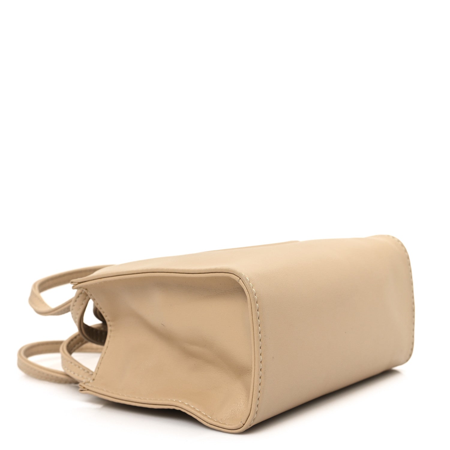 Telfar Vegan Leather Small Shopping Bag Cream 4 of 11