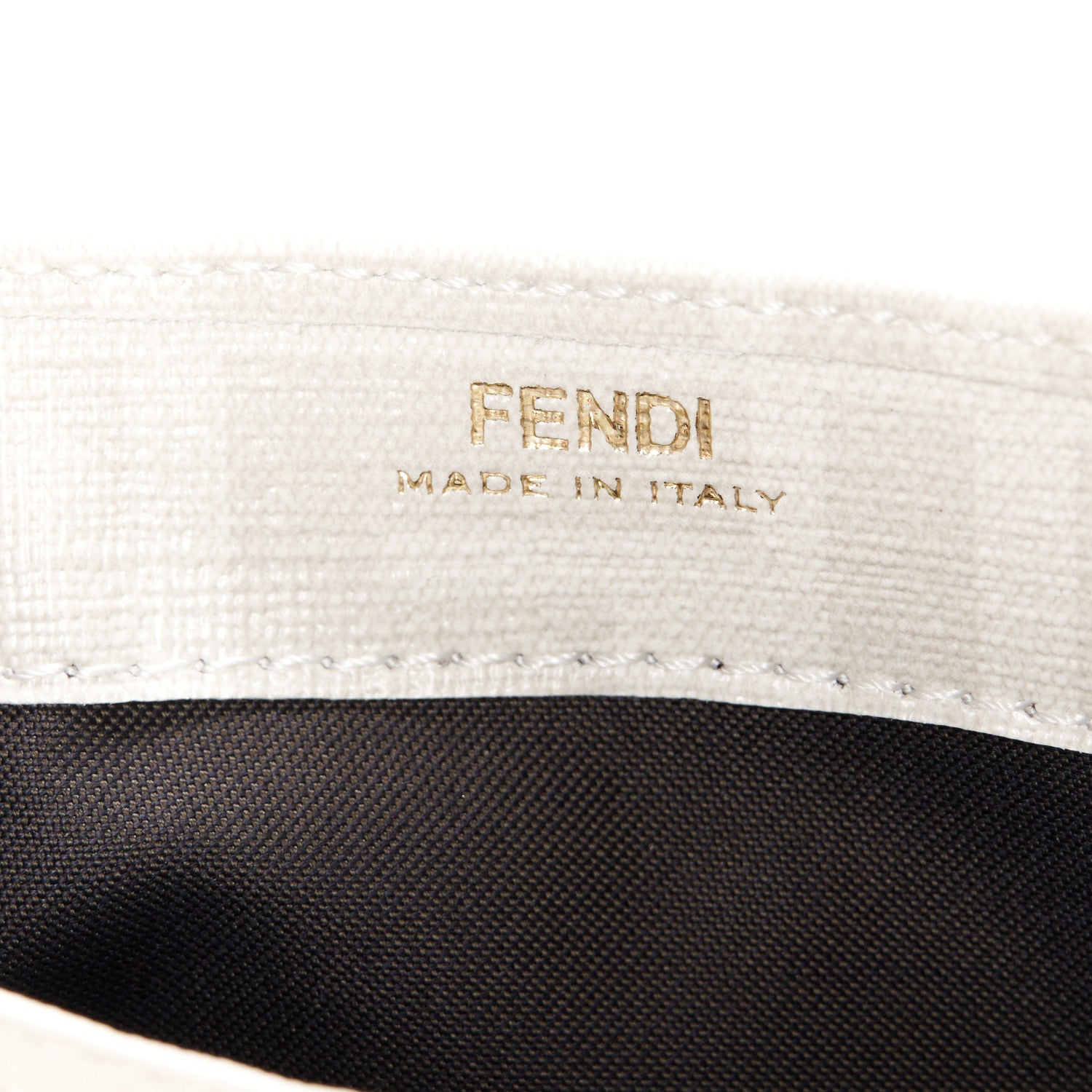 Fendi Glazed Fabric Vitello Liberty FF Logo Bikini Girls Inlay Continental Wallet On Chain Bianco Perla Multicolor 7 of 10