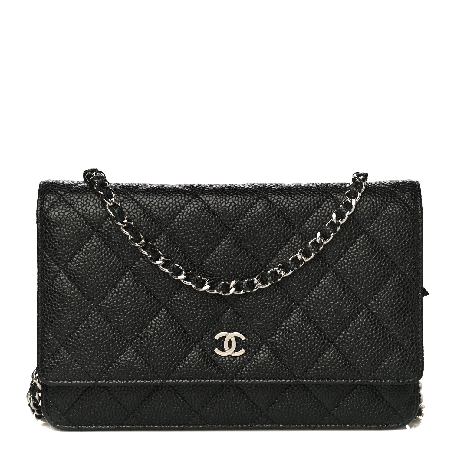 Chanel Caviar Quilted Wallet On Chain WOC Black 1 of 10