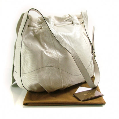 Gucci Python Flower Tattoo Messenger Bag Ivory 3 of 8