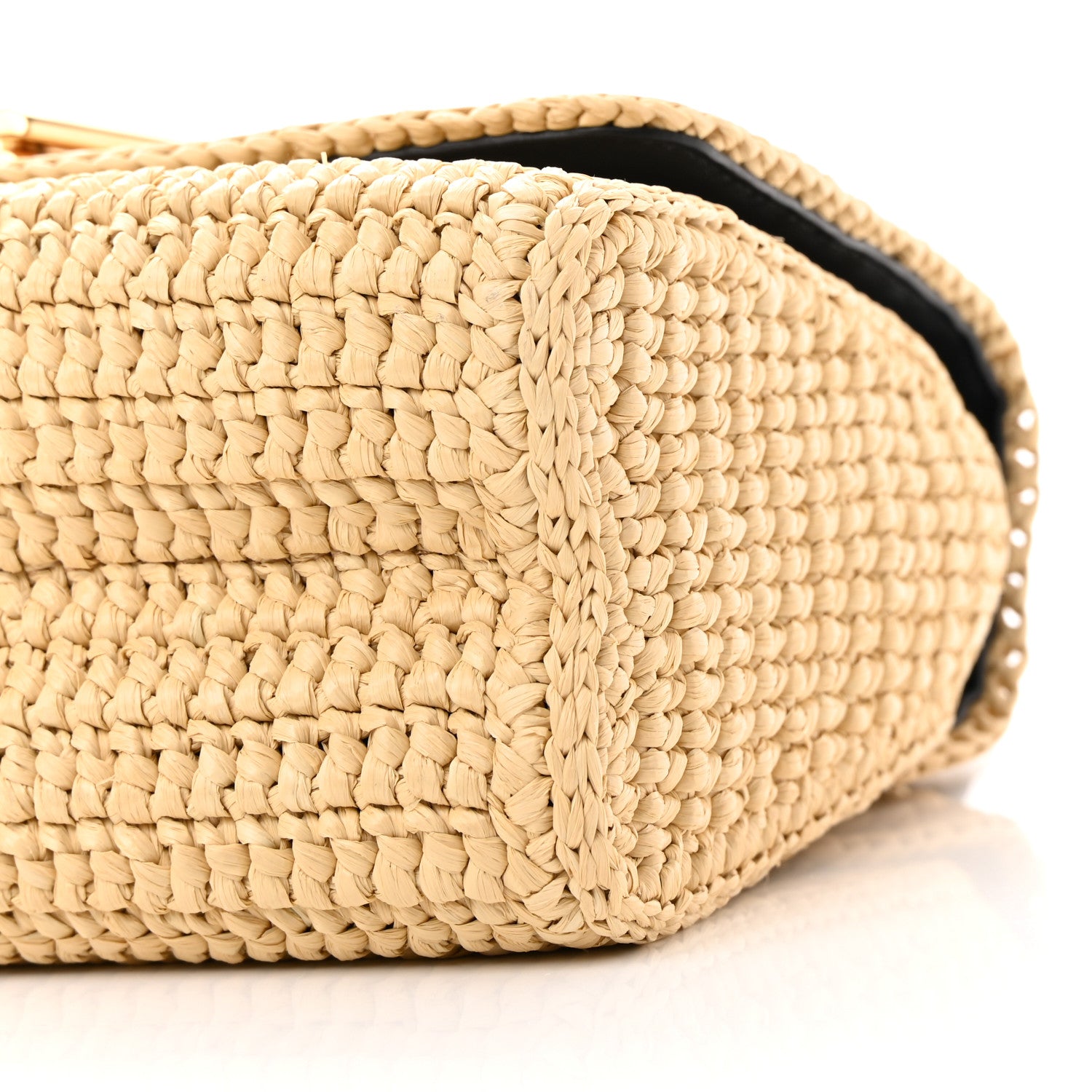 Louis Vuitton Madgascan Raffia Woven Twist Shoulder Bag MM Natural