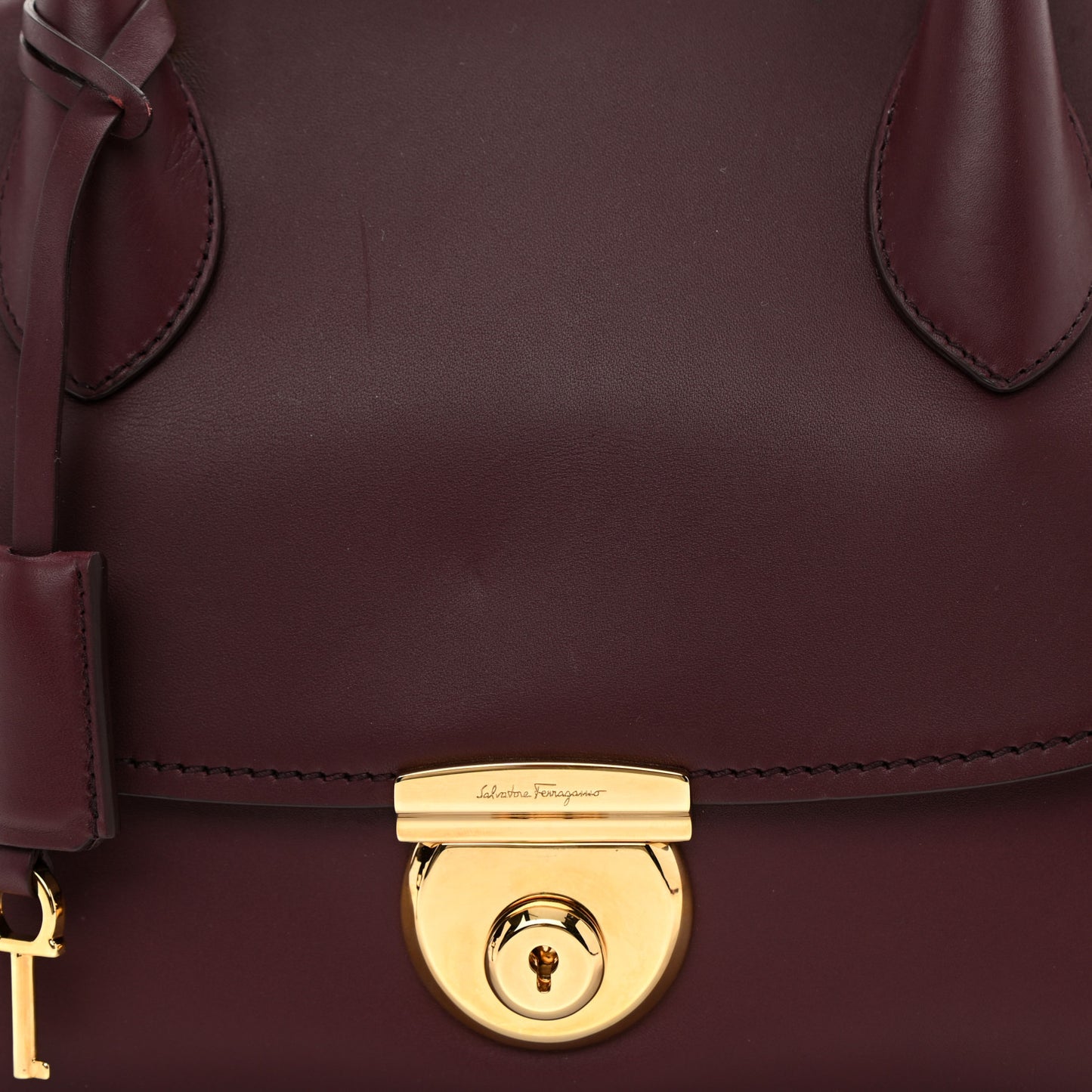 Calfskin Fiamma Bag Rouge Black