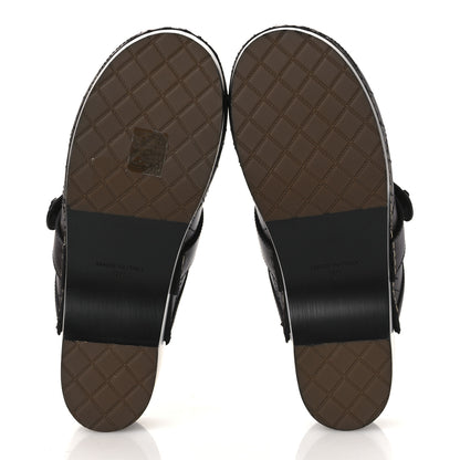Chanel Calfskin CC Turn Lock Clogs 36 Dark Brown 7 of 12