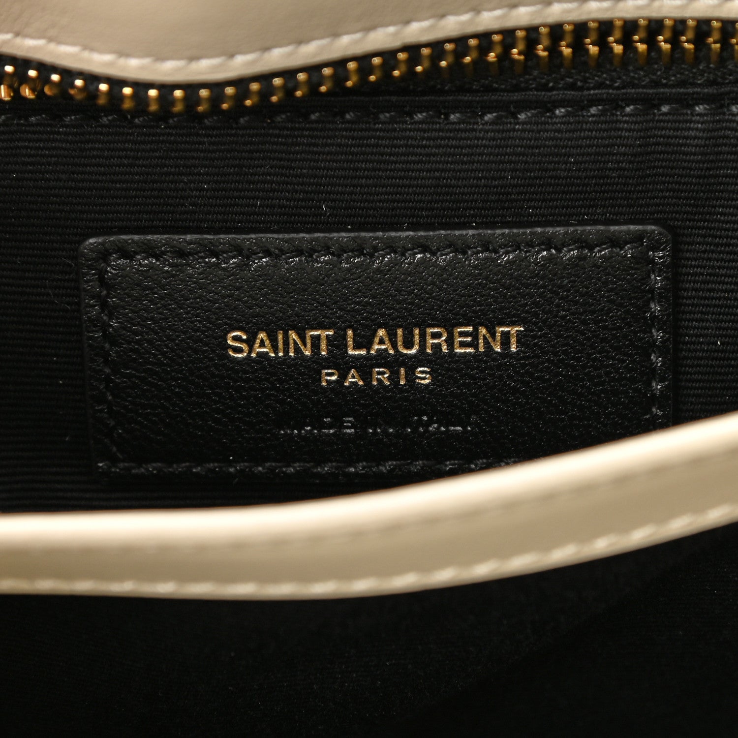 Saint Laurent Calfskin Y Quilted Monogram Toy Loulou Crossbody Bag Crema Soft 7 of 9