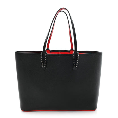 Christian Louboutin Calfskin Spikes East West Cabata Tote Black 1 of 11