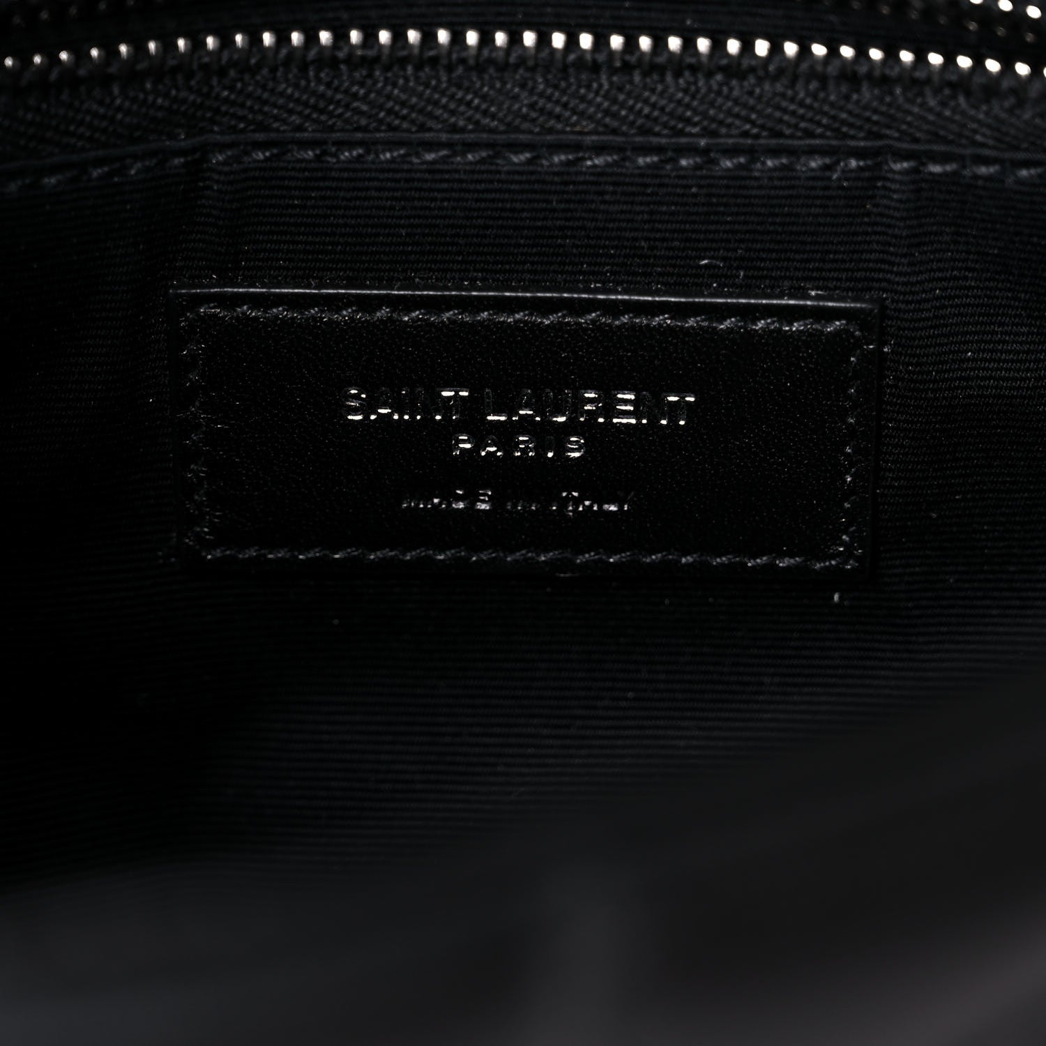 Saint Laurent Lambskin Quilted Toy Loulou Puffer Monogram Chain Satchel Black 7 of 10