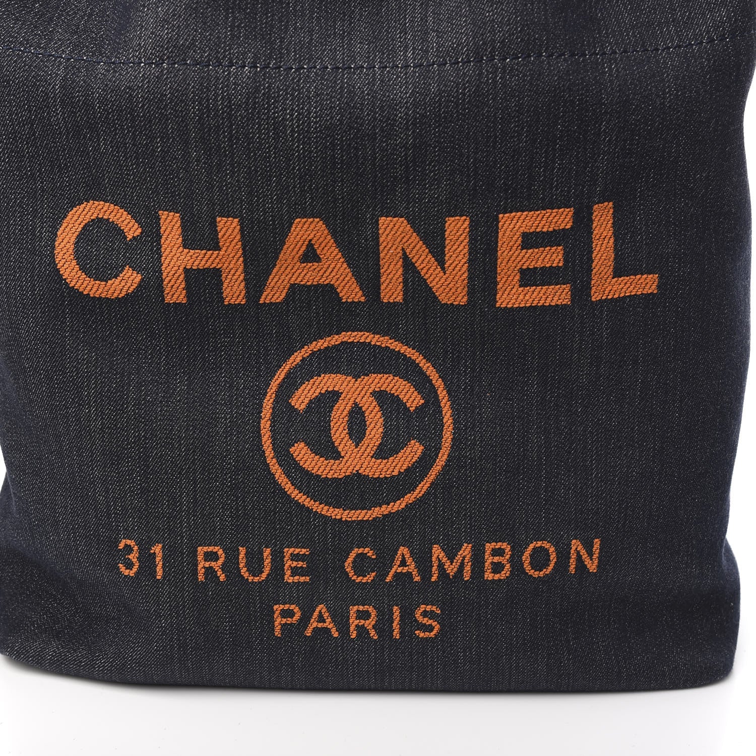 Chanel Canvas Large Deauville Backpack Denim Blue 9 of 9