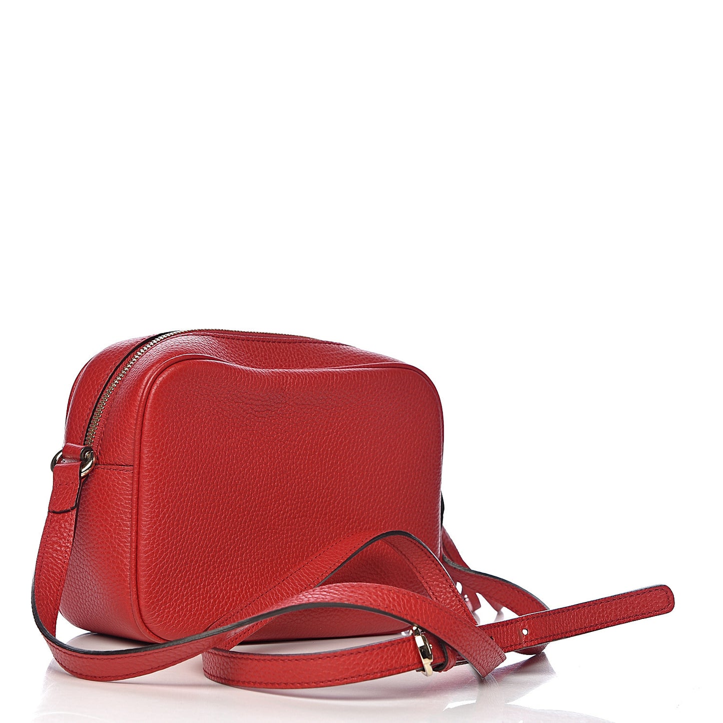 Pebbled Calfskin Small Soho Disco Bag Tabasco Red
