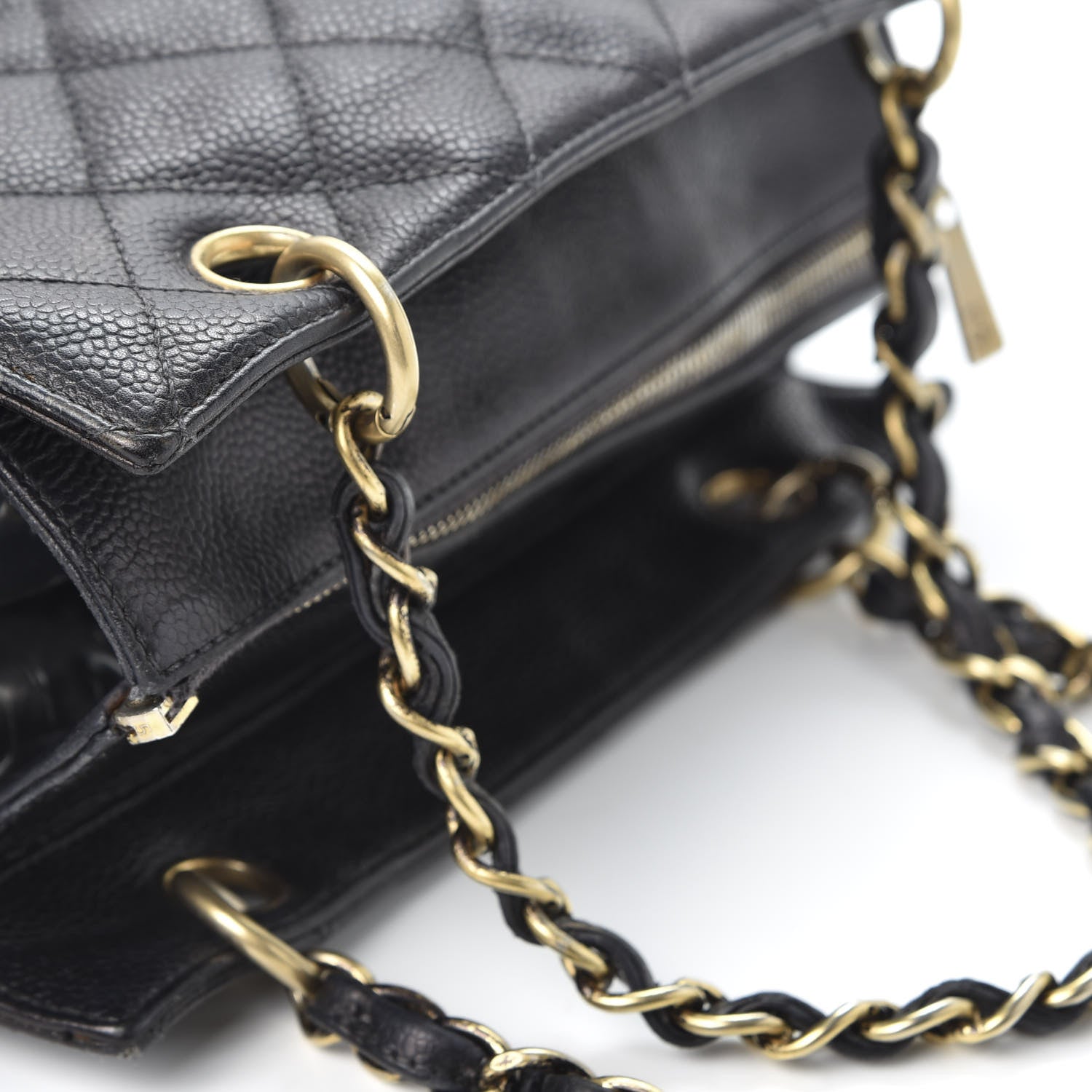 Chanel Caviar Quilted Petit Timeless Tote PTT Black 9 of 13