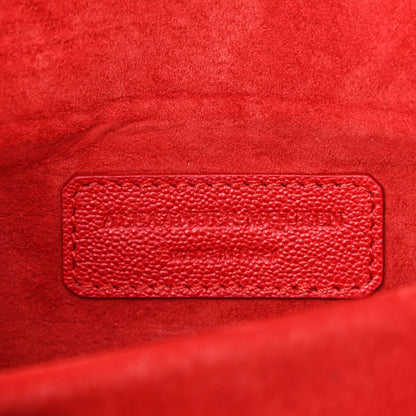 Alexander McQueen Grained Calfskin Medium Insignia Flap China Red 7 of 13