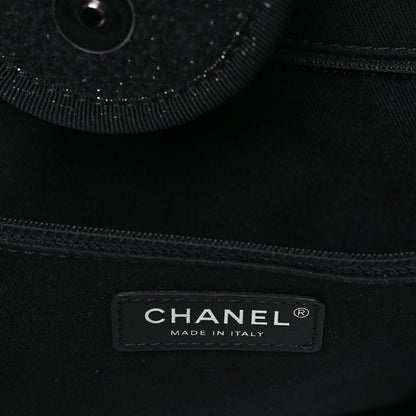 Chanel Lurex Boucle Medium Deauville Tote Black 6 of 9