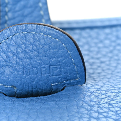 Hermes Taurillon Clemence Evelyne III PM Bleu Paradis 8 of 11