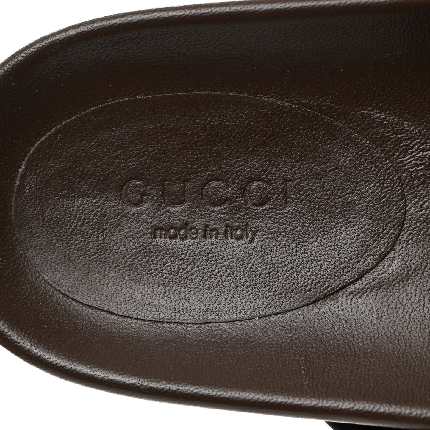 GG Supreme Monogram Miro Soft Calfskin Womens Horsebit Slippers 37 Beige Ebony New Acero