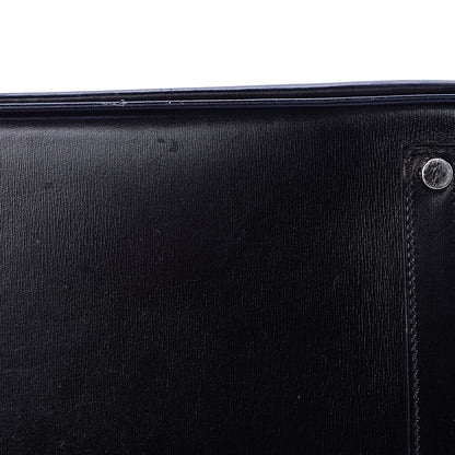 Hermes Box Birkin 35 Black Bleu Marine 42 of 42