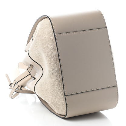 Loewe Calfskin Canvas Mini Hammock Shoulder Bag Natural Light Oat 4 of 6