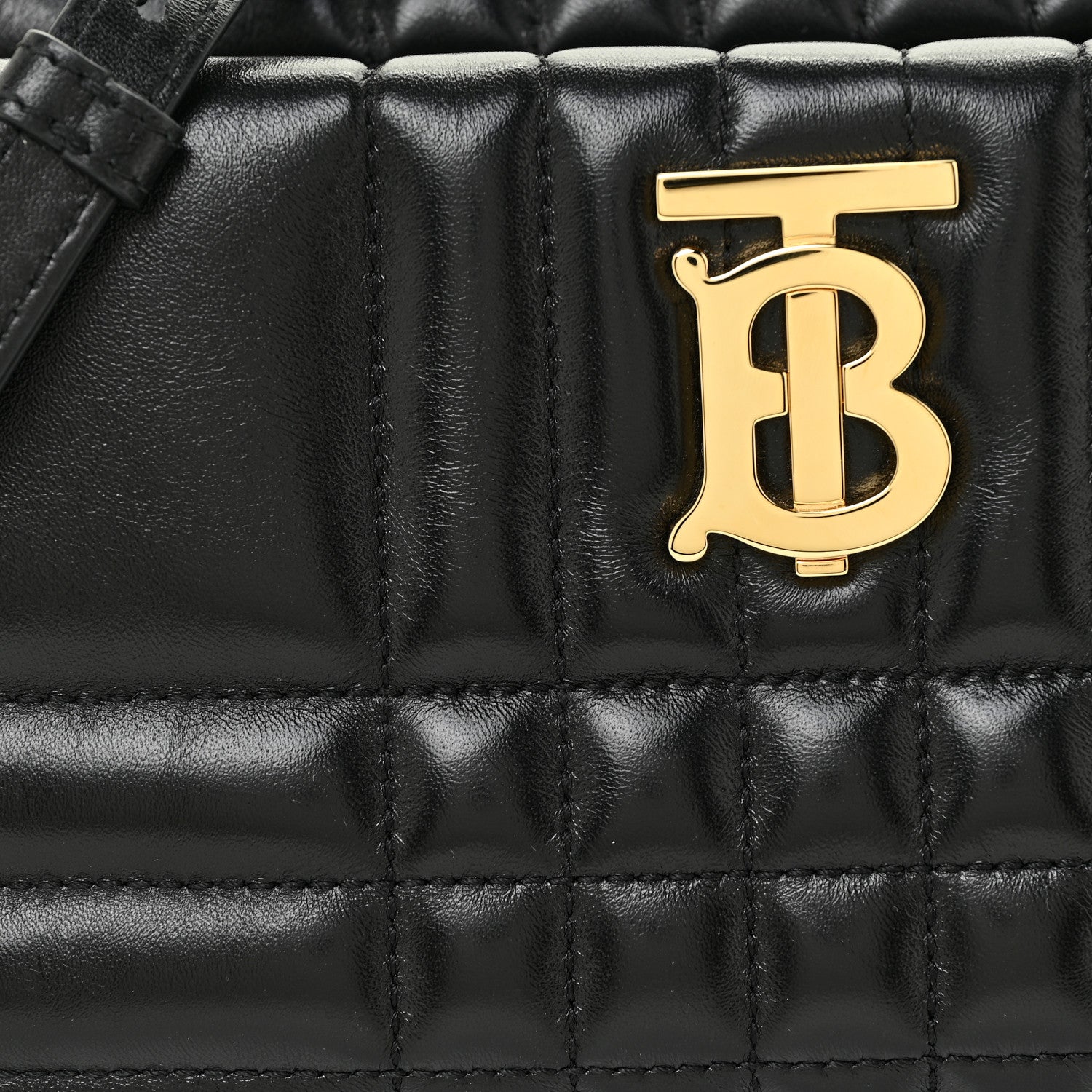 Burberry Calfskin Quilted Small Lola Zip Black 7 of 10